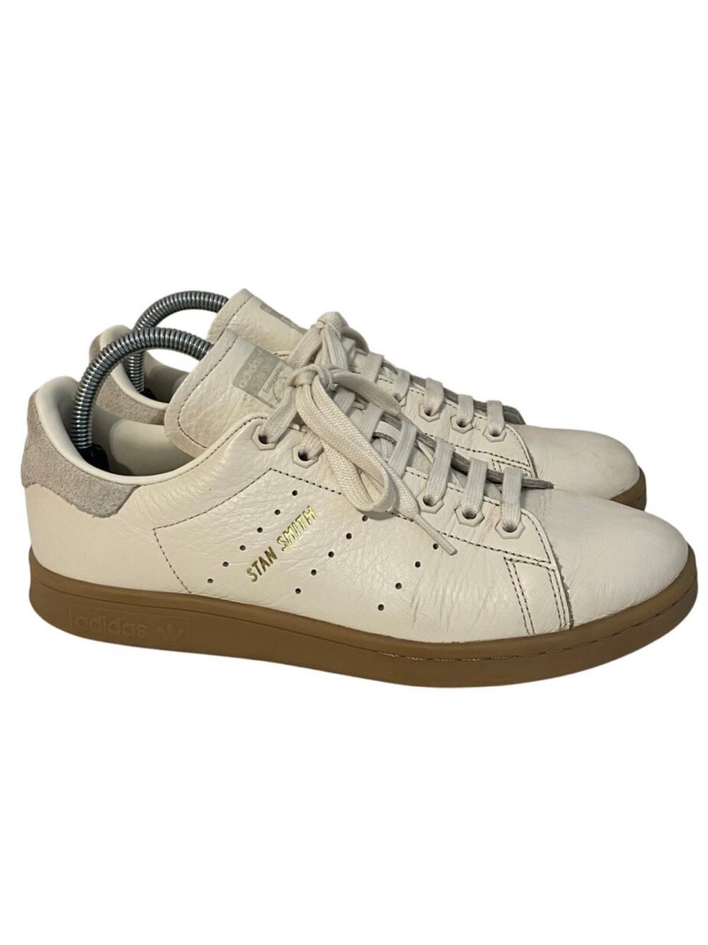 Adidas Women’s Stan Smith Sneakers Cloud Off White Tan Cream Size 9